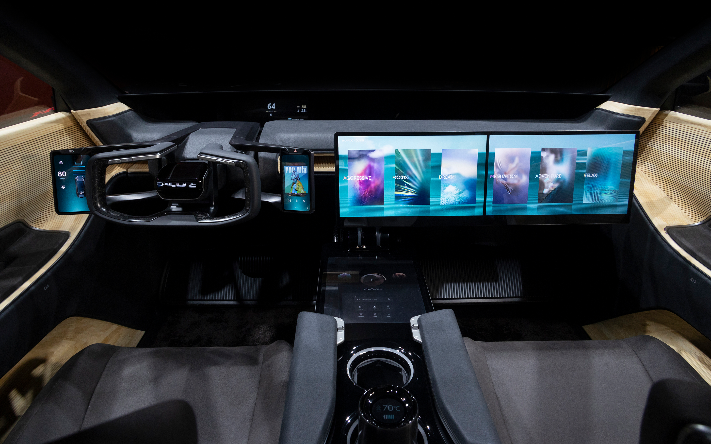 Lexus LF-ZL автомашины консепц загвар, дотор салон